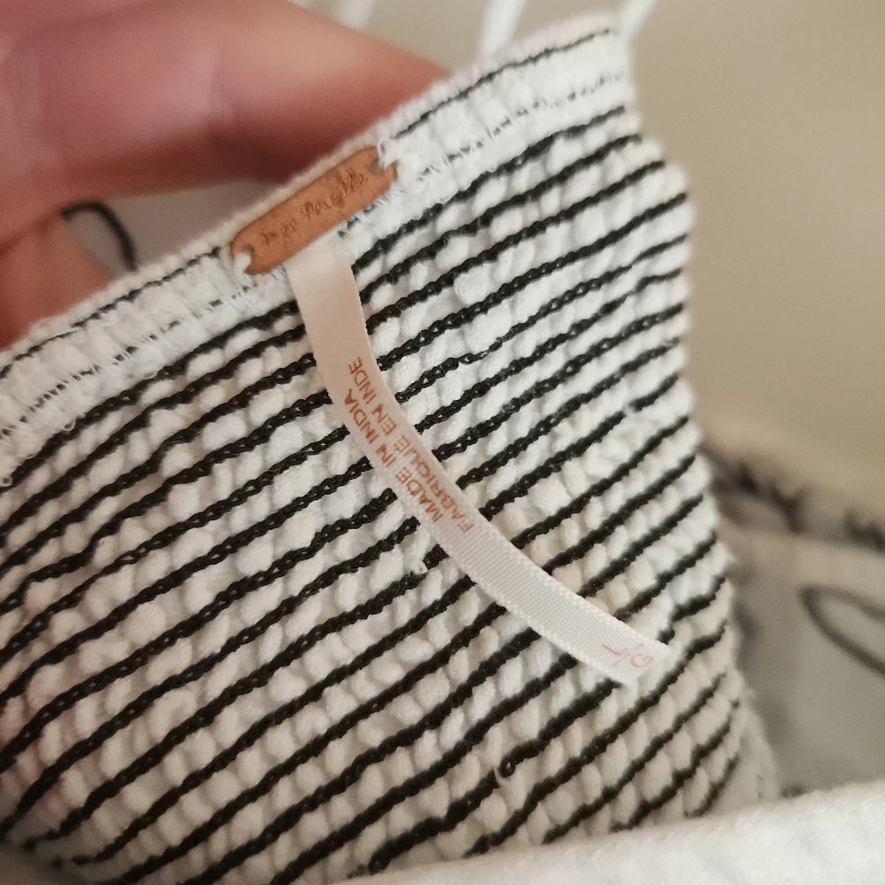 Nwt Free People Lotus Two Piece Set White Blue Embroidered Maxi Skirt Large L - Picture 5 of 13